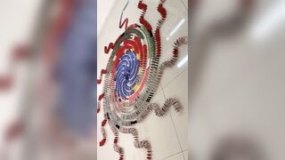 AMAZING Rainbow Dominoes I Most Relaxing/Satisfying Domino Falldown Compilation