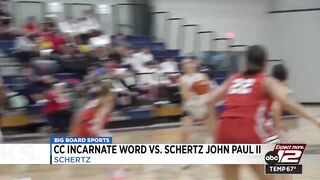HIGHLIGHTS: Schertz John Paul II boys, girls play first true home games on brand new court