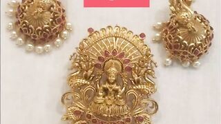 latest gold earrings and locket set models // with weight// today gold rates ????
