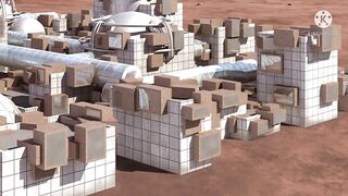 Mars perseverance rover capture Models for the homes that will be built in the future on Mars