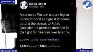 Liberal Celebrity Tells Us High Prices For Food & Gas Is A "Patriotic Donation" To  Fight Tyranny
