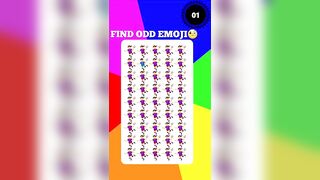 Find odd one out the challenge/brain ????test/#emojichallenge #short #challengeaccepted