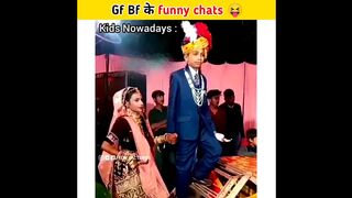 Gf bf के funny chats ???????????? | Part 34 | Funny Facts #shorts #youtubeshorts #funny