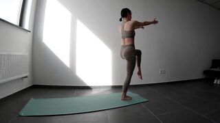 Hot Yoga with Sarah #4 and Stretching | Forward Fold and Flexibility
