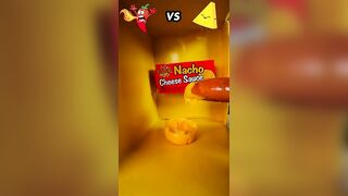 Spicy Sauce vs Cheese sauce Emoji food Challenge | Kielbasa sausage Mukbang Funny Video #shorts