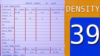 PU FLEXIBLE FOAM Formulation for 39 density overall