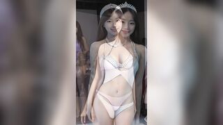 Crystal Bikinis on the Runway: AI-Generated Fashion Model Shines / 수정 스톤 비키니 런웨이: AI가 만든 패션 모델 빛나다