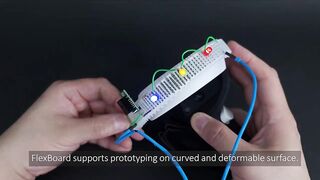 FlexBoard: A Flexible Breadboard for Interaction Prototyping on Curved and Deformable Surfaces