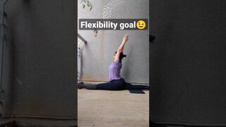 Mastering Hanuman Asana????#split#hanumanasana#flexibility#stretching#shortsvideo @yogawith_varsha