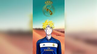 Real Madrid Players In Anime Characters ???? #football #shorts