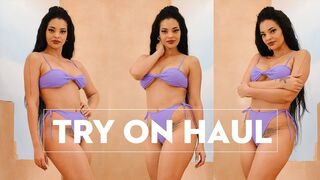 Micro Bikini, Hot Bikini, Bikini Fashion TRY ON HAUL | Sexy Model Girl Try on Haul