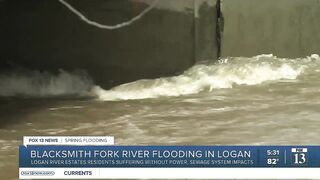 Flooding in Logan leaves trailer park without utilities