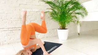Hot yoga jymnastic and stretching exercise | part 3