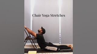 chair yoga stretche#viral #shortsyoutube #yoga #ytshorts #usa #yogapractice @yogawithajaypal3812
