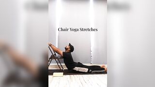 chair yoga stretche#viral #shortsyoutube #yoga #ytshorts #usa #yogapractice @yogawithajaypal3812