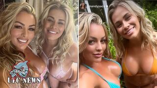 Paige VanZant and Mandy Rose strip down to lingerie for sexy pics as fans say ‘this may be the ...