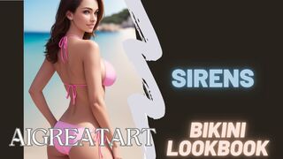 AI Art - Sirens | Bikini lookbook #AIart #lookbook #fashion #models #bikinis #girls #sirens