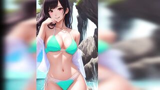 Anime Girls in Hot Bikinis [AI Lookbook] - Hot Summer and Hot Bikini Girls