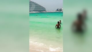 Jumeirah beach ????️ Dubai habibi #beach #shortsbeta