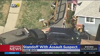 SWAT Standoff With Assault Suspect In Long Beach