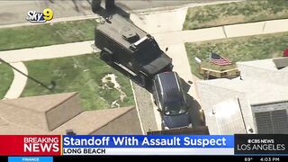 SWAT Standoff With Assault Suspect In Long Beach