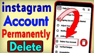 Instagram Account Delete Kaise Kare Permanently ? how to delete instagram account permanently
