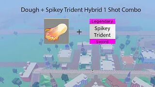 Dough + Spikey Trident Hybrid 1 Shot Combo (Blox fruits) - [Roblox]