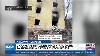 Ukranian TikToker, nag-viral dahil sa Ukraine wartime TikTok posts