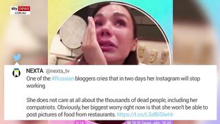 Russian influencers break down in tears after getting banned on Instagram