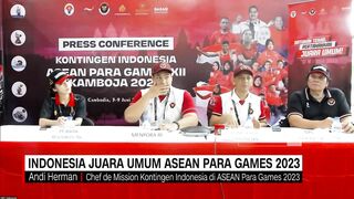 Sabet 133 Emas, Indonesia Juara Umum ASEAN Para Games