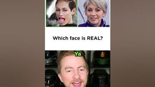 Which face is REAL? Which is AI? [2] #shorts #ai #funny #artificialintelligence