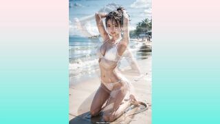[AI Images]Japanese beauties' body lines in underwear! White lingerie AI cosplayers' slideshow in 4K