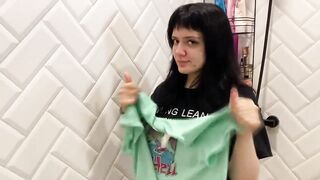 Dry Vs. Wet Try On haul _ See-through Try On Haul T-shirts _ Shower with me||#wetvsdry #tryon #curvy