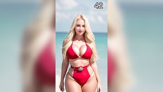 ???? AI BLONDE HOT BAYWATCH #2 | STABLE DIFFUSION | Beach Babes and Blonde Beauty! ????✨