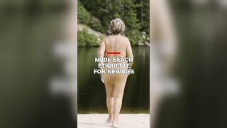 Nude beach etiquette for newbies #travel #shorts