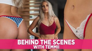 Sexy Behind-The-Scenes Action: Temmii Unveils Wicked Weasel's Newest Sexy Lingerie Panties