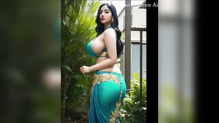 Indian Beautiful Models Back View Saree Look Book Ai Generate | Indian Women Traditional Ai Art