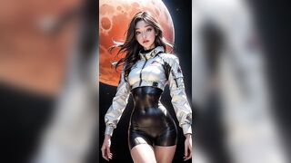 4K Ai Art - Fashion Models "Beautiful in Space"