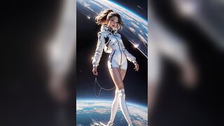 4K Ai Art - Fashion Models "Beautiful in Space"