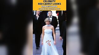 Princess Diana: The famous celebrity Carpet looks...????????#youtubeshorts #shorts