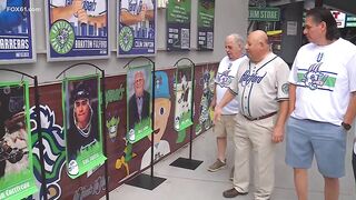Hartford Whalers legends honored at Yard Goats games