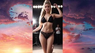 Fashion Fantasy: AI Models Come to Life by the Beach
