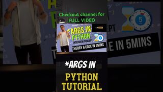 Python *args Explained: Unlocking the Power of Flexible Function Arguments #ai #coding#python #main