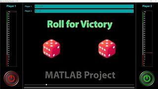 Dice Rolling Simulator MATLAB App | Roll for Victory! A Fun & Flexible Dice Game App for Two Players