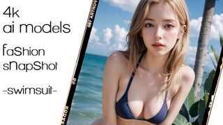 4K AI LOOKBOOK / FASHION SNAPSHOT / Models in stylish bikinis