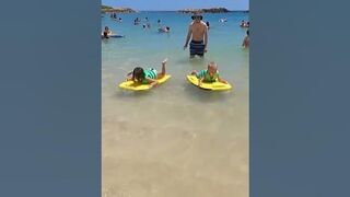 Aulani Boogie Boarding! #shorts #hawaii #aulani #beach