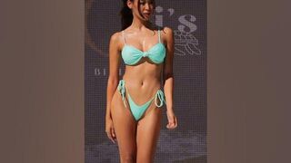 Marylyn Phan | Gi's Bikinis | New York Swim week 2023 #shorts #bikini #swimwear fashionshow
