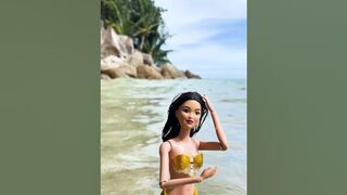 Cute Barbie Mermaid on the beach! #shorts