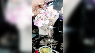 Diy celebrity style floral earrings ????????#shorts #youtubeshorts #trending ????????????