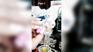 Diy celebrity style floral earrings ????????#shorts #youtubeshorts #trending ????????????
